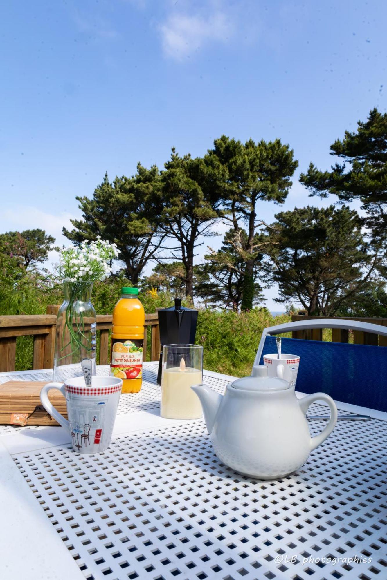 Mobil-Home Convivial Avec Vue Sur Mer - Pleubian Eksteriør billede